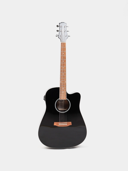 Akustik gitara Ashton D20 s CEQ BK, qattiq yuqori drednout, elektr - 