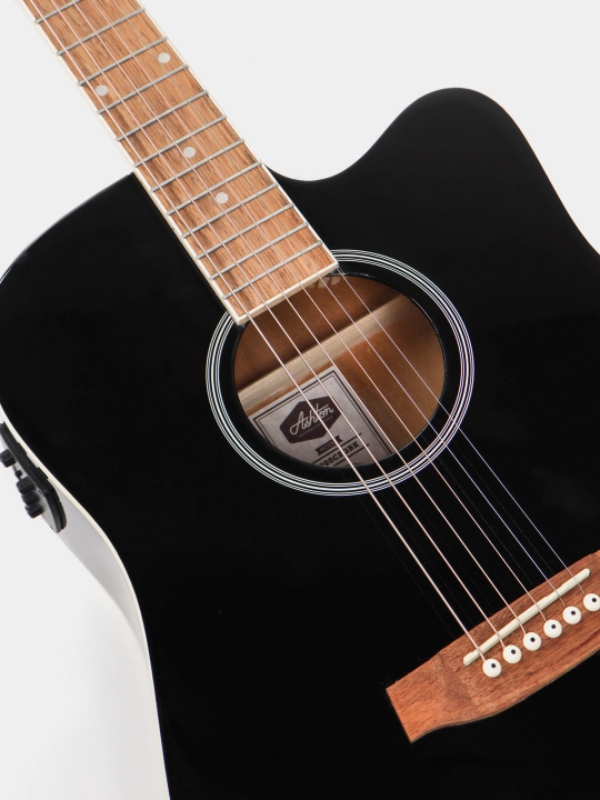 Akustik gitara Ashton D20 s CEQ BK, qattiq yuqori drednout, elektr