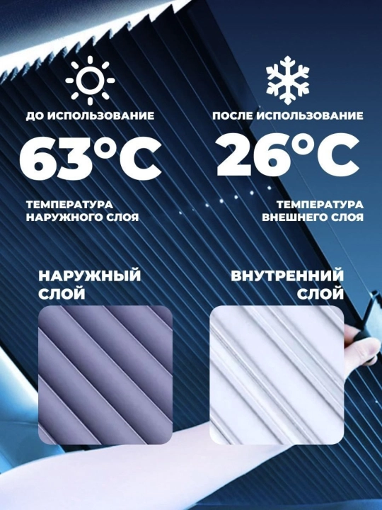 Avtomobil old oynasi uchun zontik parda