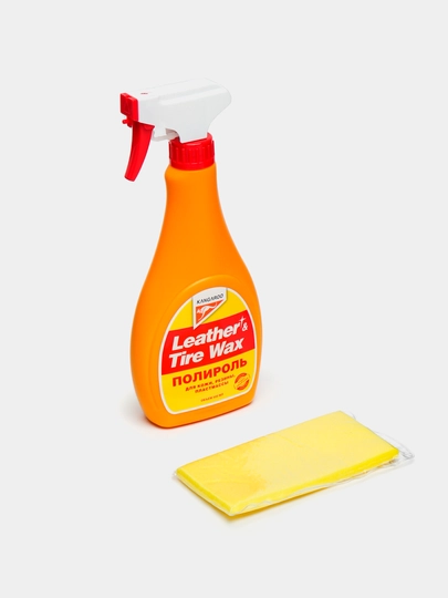 Полироль для кожи, резины, пластмассы Leather&Tire Wax — КЕНГУРУ-POLIROL
