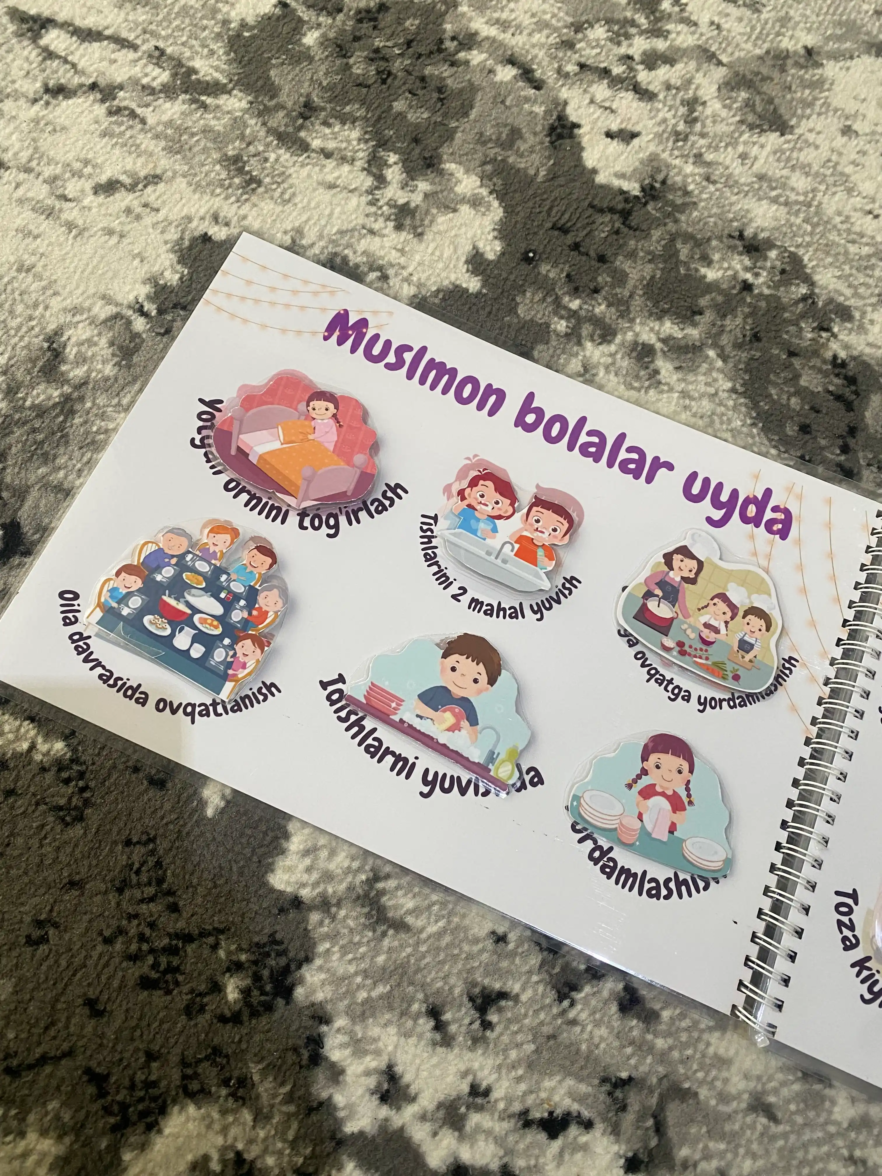 Lipuchkali kitob, tarbiyaviy, qiziqarli, odob axloq, o'rgatuvchi islom dinini o'rgatuvchi