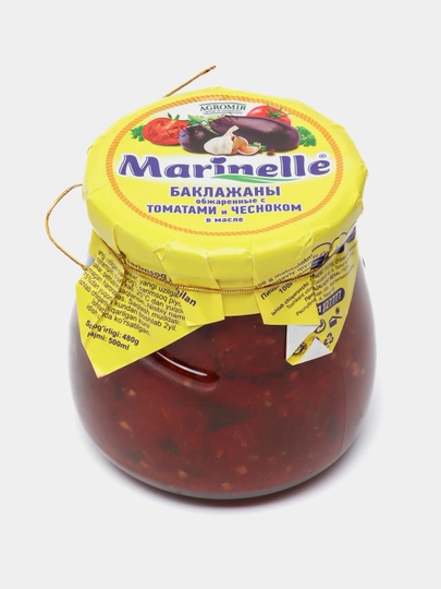 Баклажаны Marinelle обжаренные в томатном соке кольцами, 500 мл — HASAN3-ЭЖДЛОРП