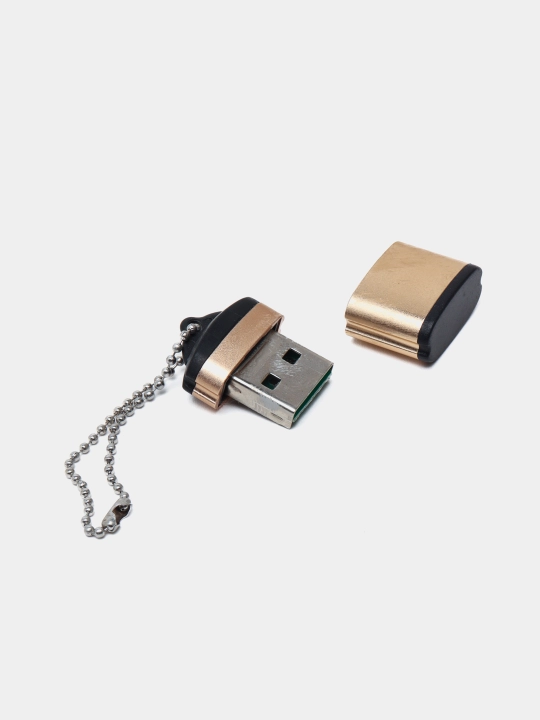 Картридер USB-адаптер Micro SD Black 