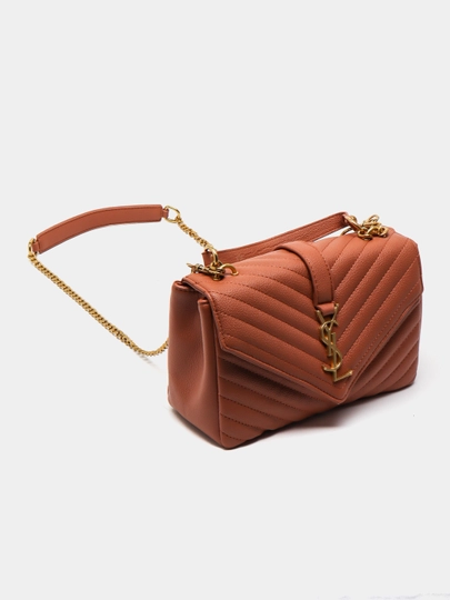 Женская сумка YSL через плечо — CRZSHP-BU003-КОРИЧН