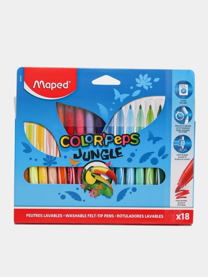 Фломастер Maped, 18 цветов, Color Peps 845421 MR000693 - 