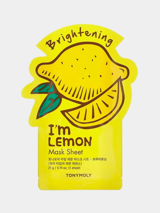 Yuz uchun niqob TonyMoly Im lemon, oqartiruvchi, 21 ml