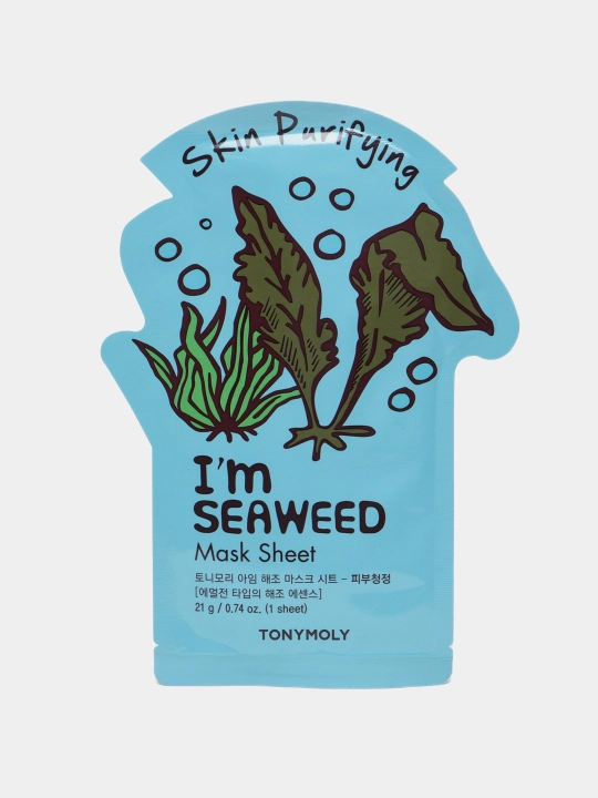 Yuz uchun niqob TonyMoly Im seaweeds, tozalovchi, 21 ml