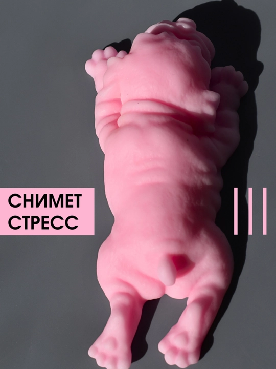 Сквиш собака антистресс, тянучка