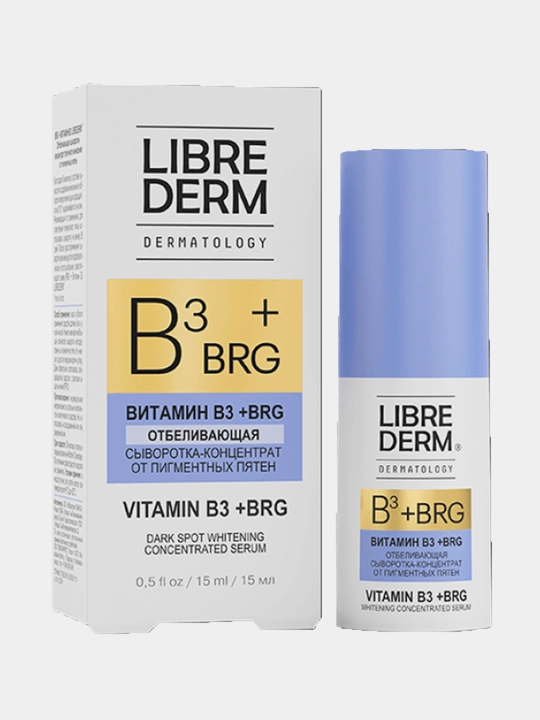 Yuz uchun zardob konsentrat Librederm Dermatology, vitamin B3, 15 ml - 