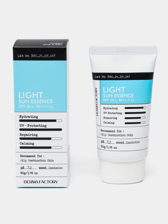 Quyoshdan himoya qiluvchi engil essensiya Derma Factory Light Sun Essence