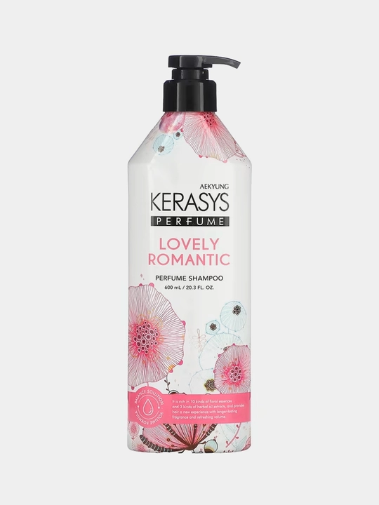 Sochlar uchun shampun Kerasys Lovely & Romantic, parfyumeriyali, 600 ml