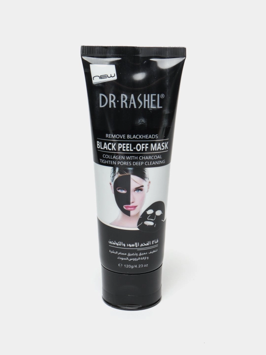 Yuz uchun piling niqobi Dr.Rashel, bambuk ko'mir bilan, 120 ml - 