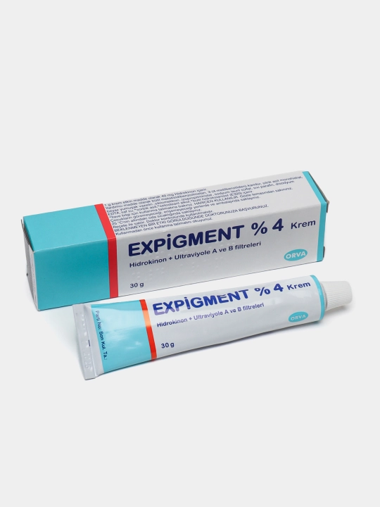 Крем отбеливающий, мазь для лица от пигментации "мелазмы" и веснушек Expigment 4%, 30 г - 