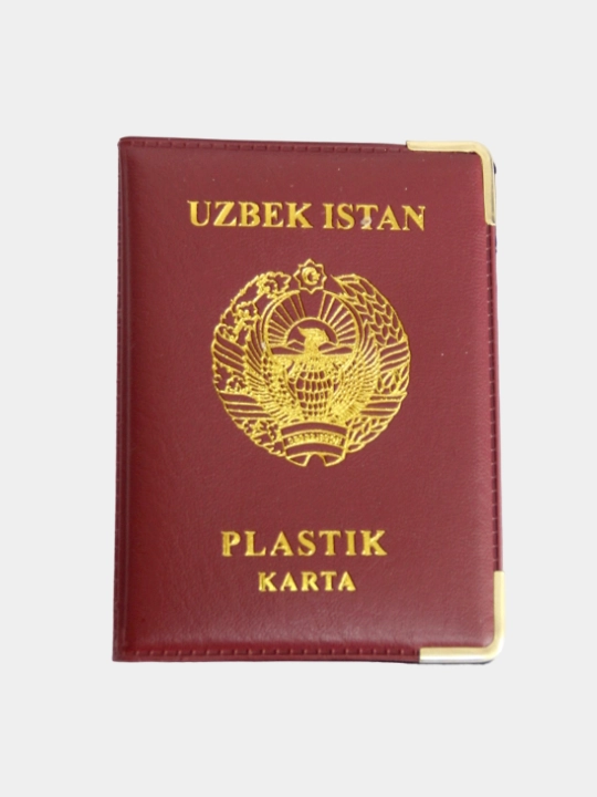 Plastik kartochkalar uchun 6 ta bo'limli pasport g'ilofi