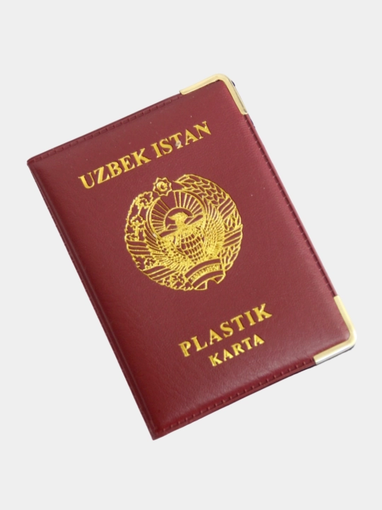 Plastik kartochkalar uchun 6 ta bo'limli pasport g'ilofi