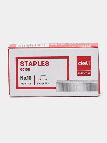 10#, Deli E0010N Stepler uchun skobalar 10#, 5 qutidan
