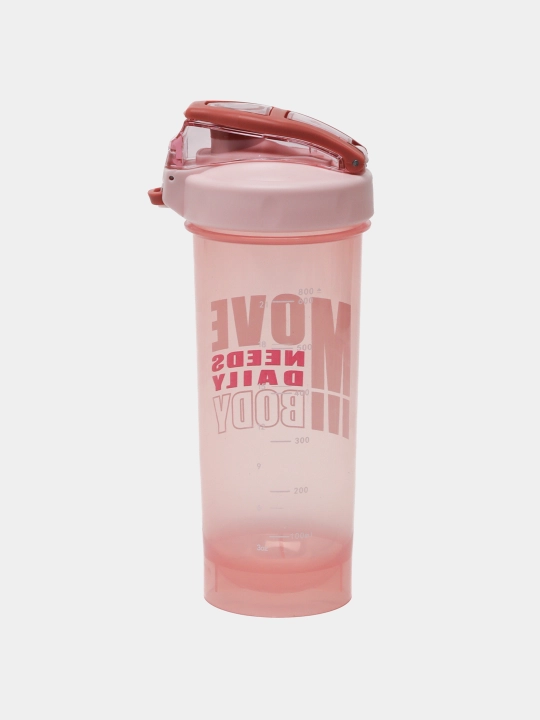 Suv va oqsilli ichimliklar uchun naychali sheyker, 800 ml