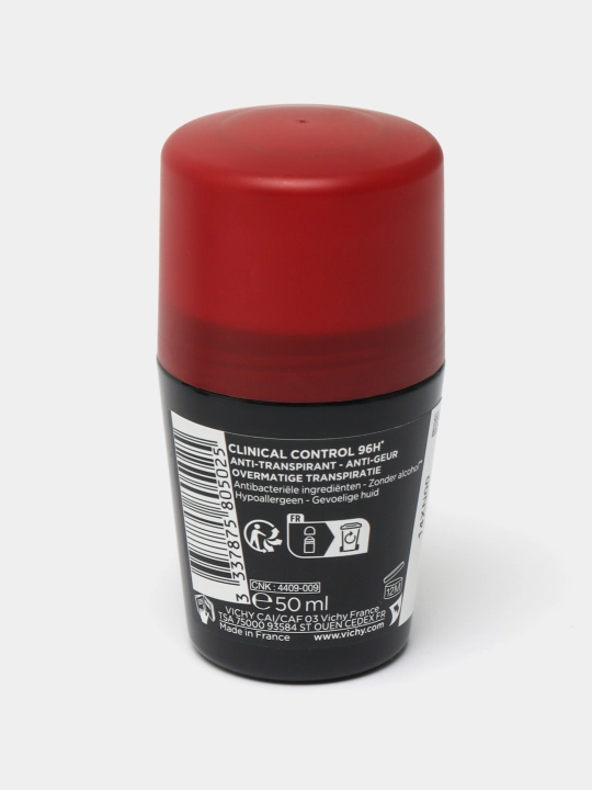 Дезодорант-антиперспирант, VICHY DEODORANT Clinical control, мужской 2x 50 мл 96 часов