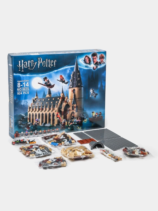 Конструктор Harry Potter, Большой зал Хогвартса, фигурки Гарри Поттер - 