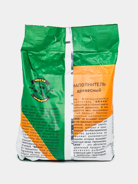 To'ldiruvchi "Brava" gigienik, to'plangan, tabiiy bentonit, 10x2 kg