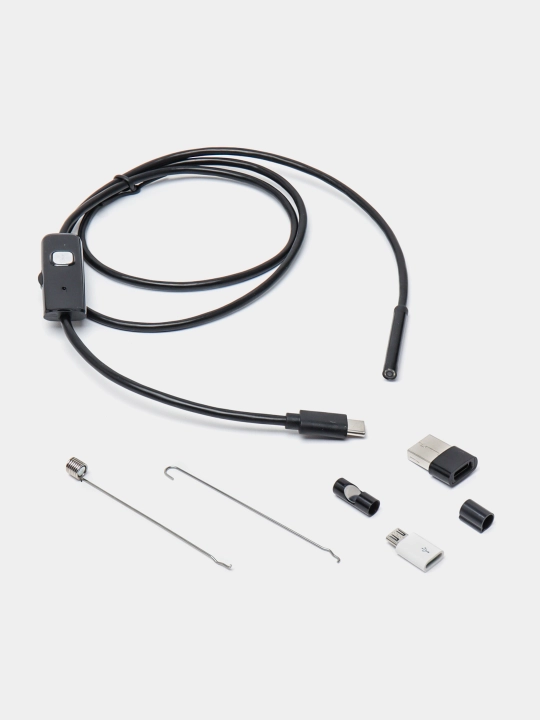 Suv o'tkazmaydigan endoskop, 5.5 mm kamera diametr, Type-C, microUSB, USB adapter