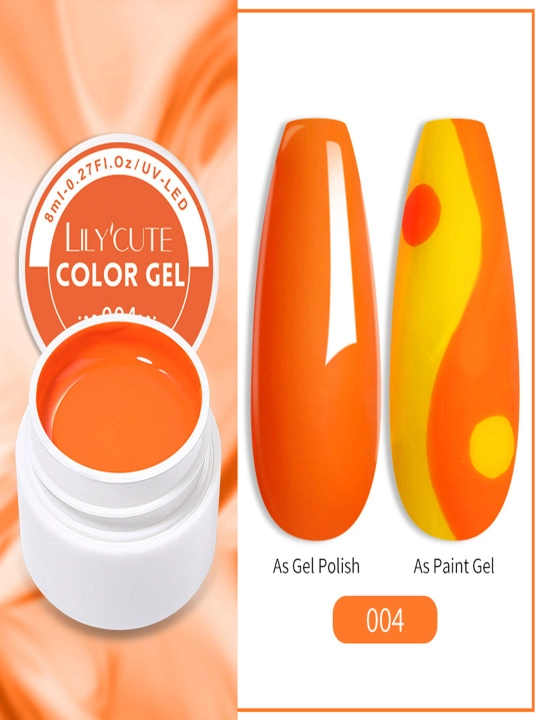Rangli gelli tirnoq bo'yoqlari, 8 ml - 