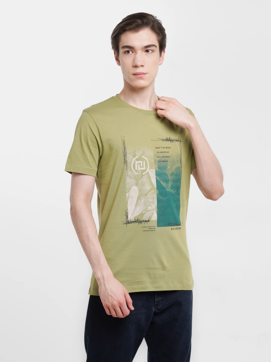 Erkaklar uchun qisqa yengli va printli futbolka NCS, o'lchamlari S-3XL - 