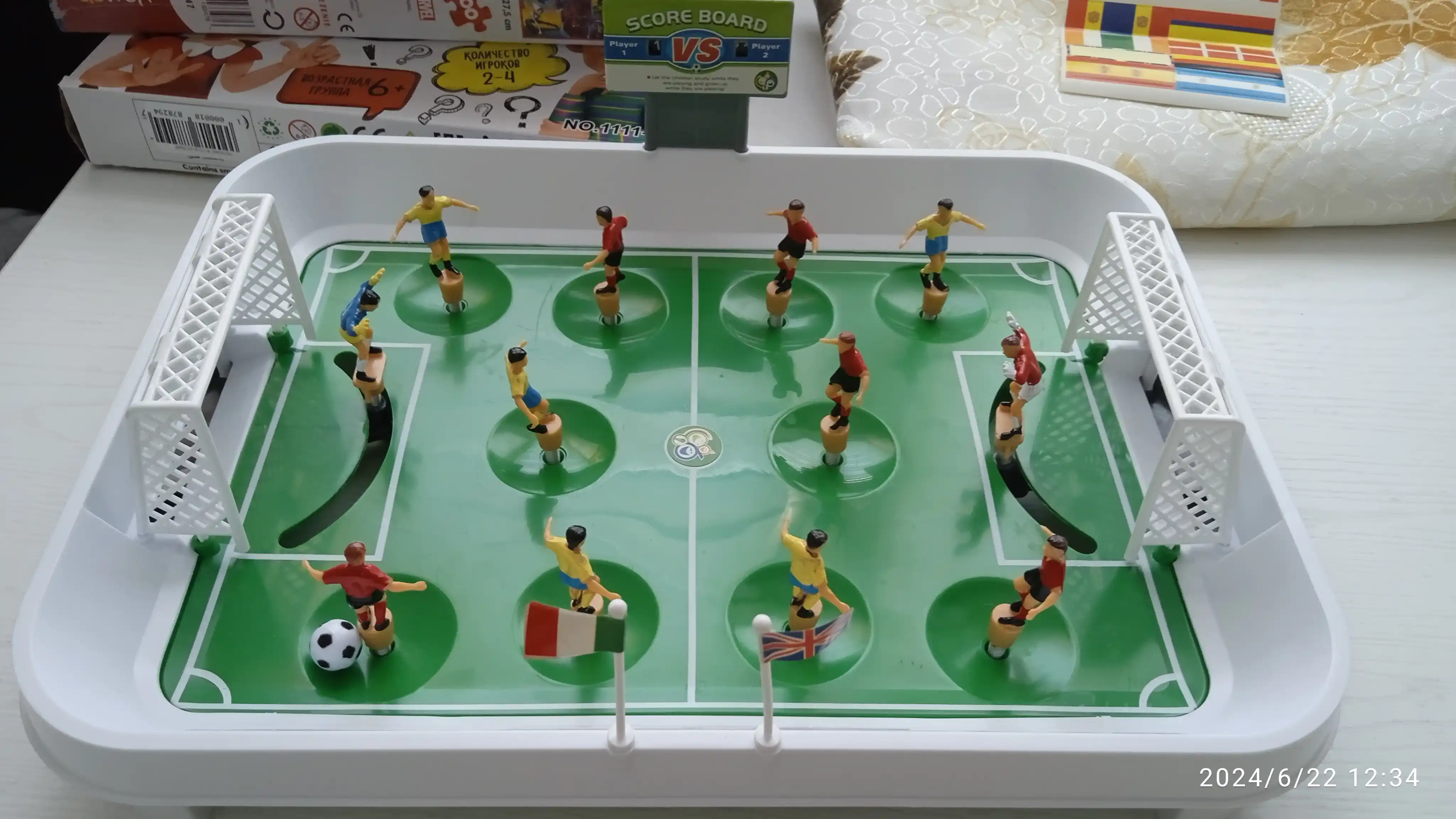 Настольная игра для всей семьи, "Футбол", на пружинах