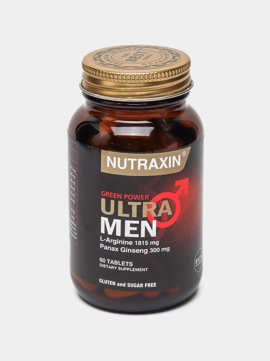 Nutraxin Ultra Men faollikni oshiradi energiya beradi, qon aylanishini yaxshilaydi