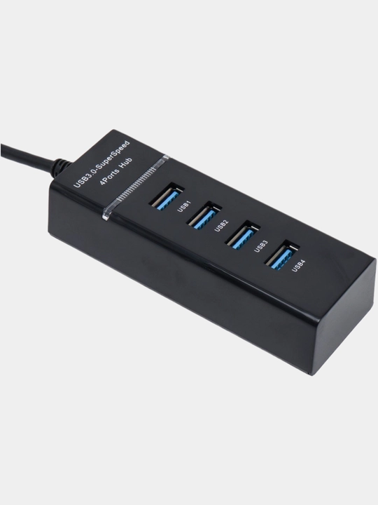 USB-Hub 3.0 4-port, sekundiga 5 GB, portativ hub