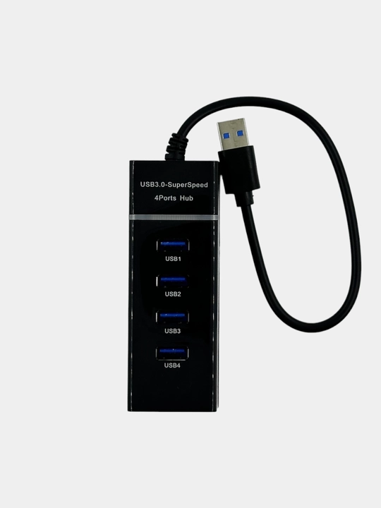 USB-Hub 3.0 4-port, sekundiga 5 GB, portativ hub