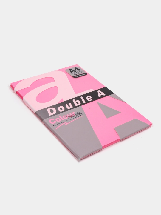 Бумага офисная Double A Neon Pink, 75 г, А4, 100 листов - 