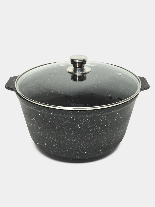 Qozon, 8 litr, shisha qopqoq bilan - 
