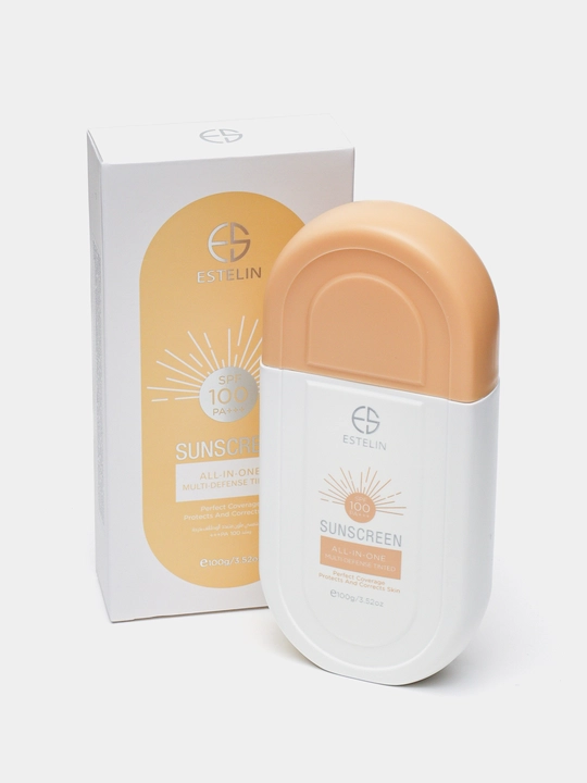 Солнцезащитный крем для лица и тела Estelin, от загара, водостойкий SPF 100, PA+++, 100 г