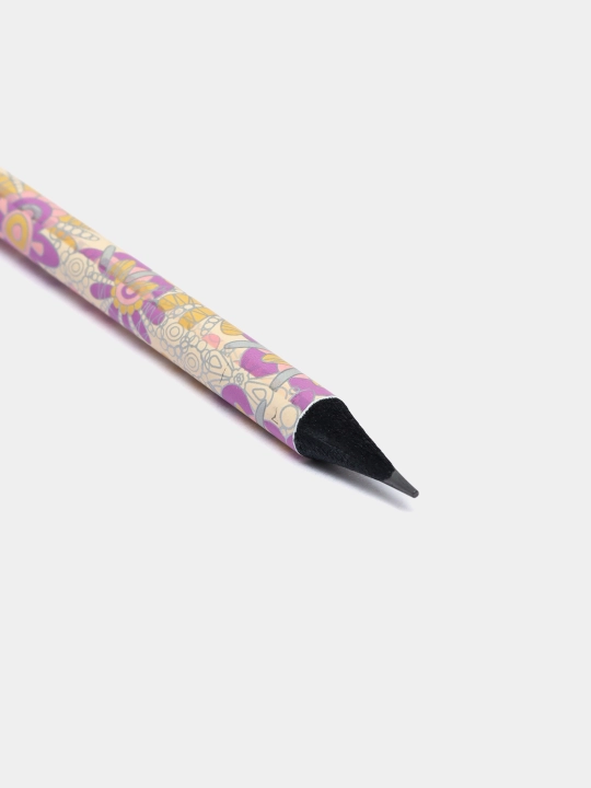 Hatber V-tone HB qora grafit qalami, qora daraxt, o‘chirg‘ichli, BL072604