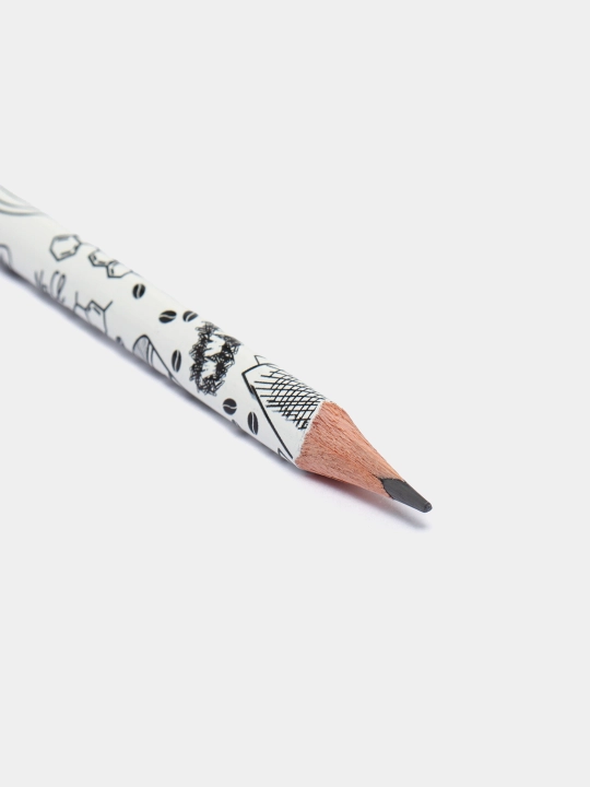 Qora grafit qalam Hatber Doodles, HB, o‘chirg‘ich bilan, BL065982