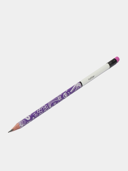 Qora grafit qalam Hatber Doodles, HB, o‘chirg‘ich bilan, BL065982 - 