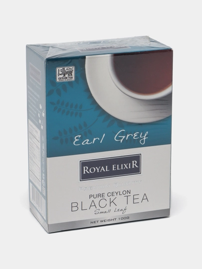 Черный чай мелколист Royal Elixir Premium Earl Grey, 100 г — KONTI-P107D2E