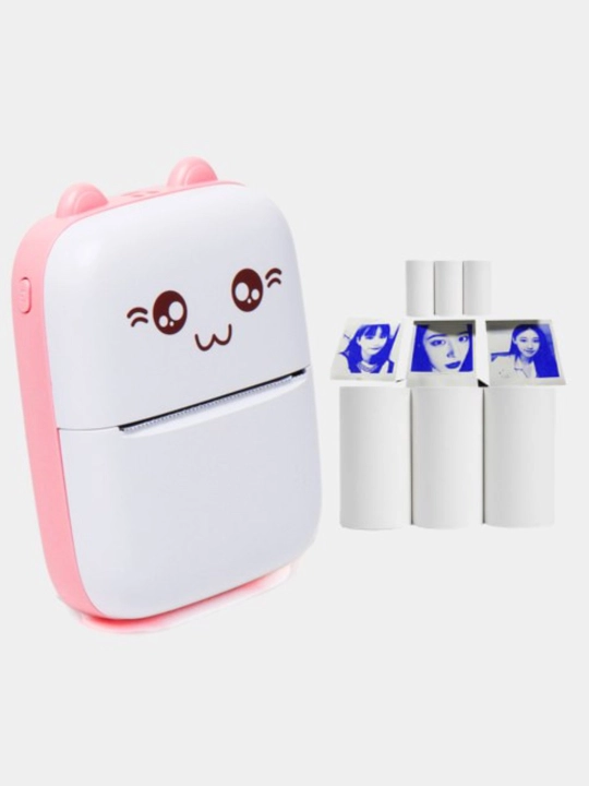 Simsiz mini termoprinter, telefon uchun, bolalar uchun, Bluetooth bilan