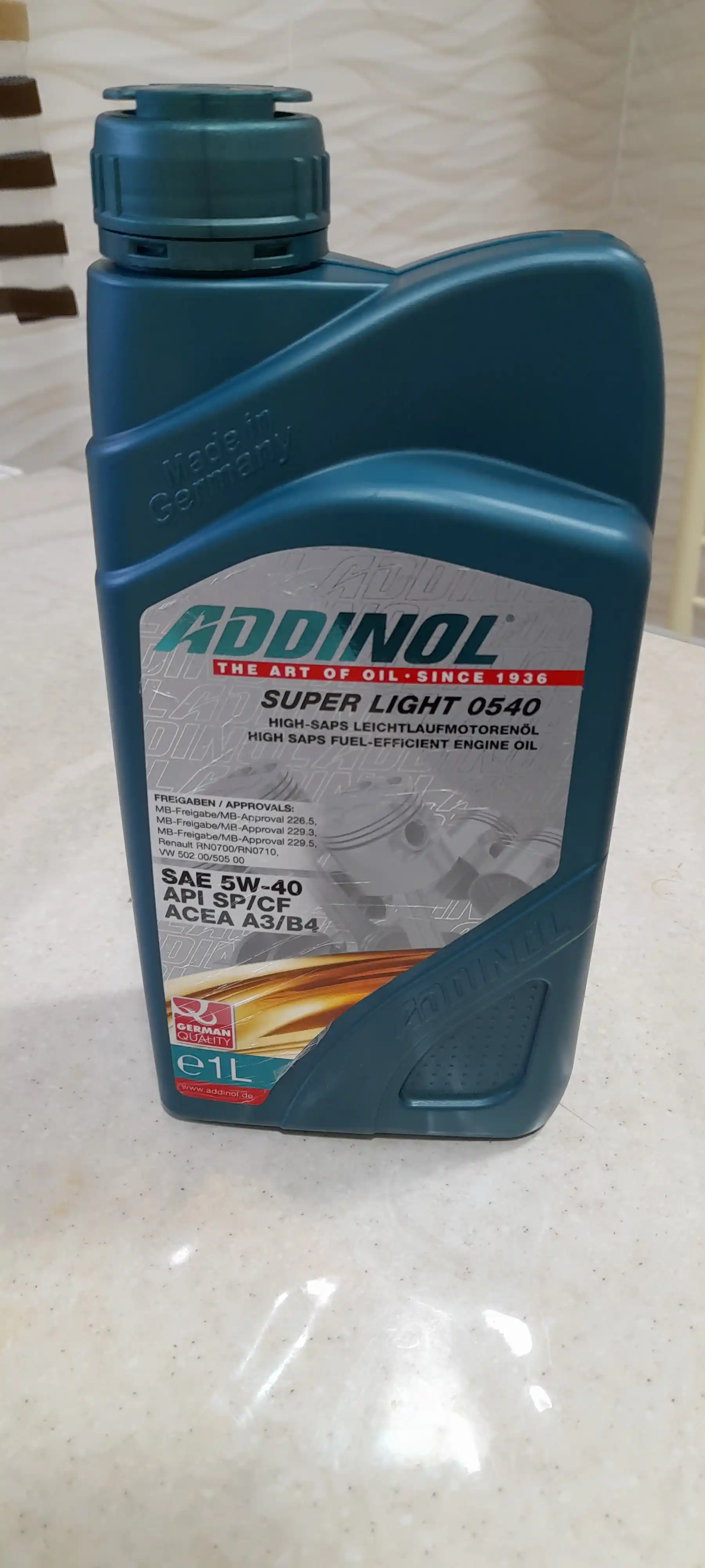 Sintetik motor moyi Addinol Super Light 5W-40