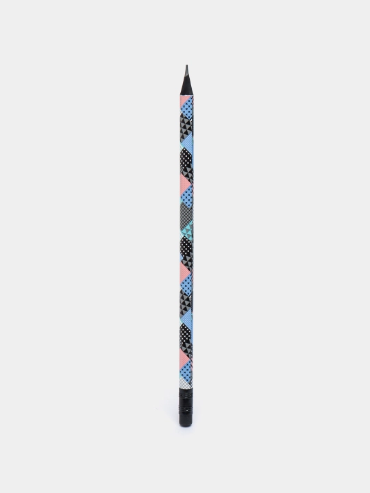 Qora grafitli qalam Hatber Patch Assorti HB BL079529, o'chirgichli - 