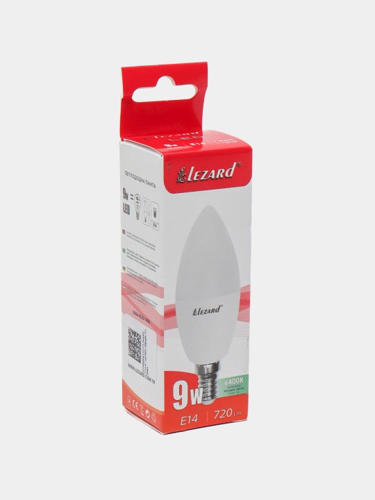Светодиодная лампа Candle B35, 7 - 9 Вт, 6400K E14 - 
