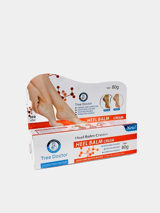 Oyoqlar uchun krem, yoriqlarga qarshi namlantiruvchi va yumshatuvchi, 80 ml