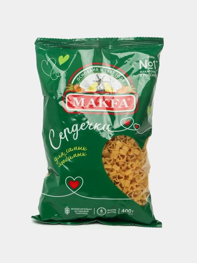 Макароны сердечки Makfa, 400 г — KONTI-P107D1D