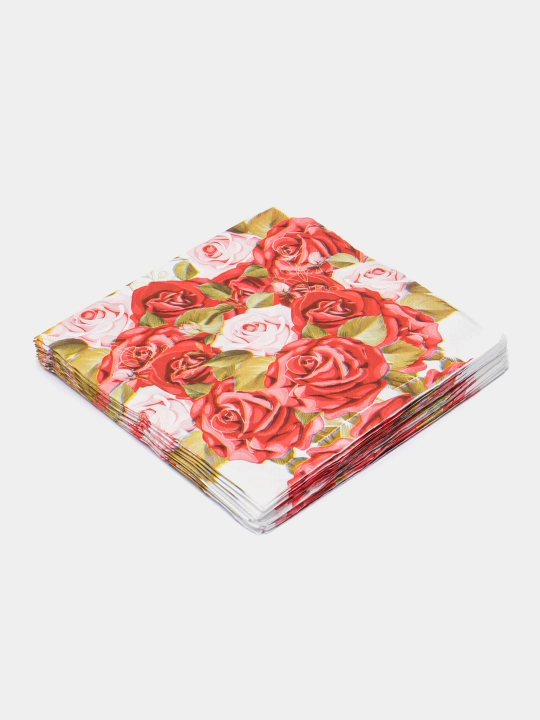 Dekorativ qog‘oz salfetkalar Elma Decor, mehmonlar uchun, 33×33 sm, 20/25 dona - 