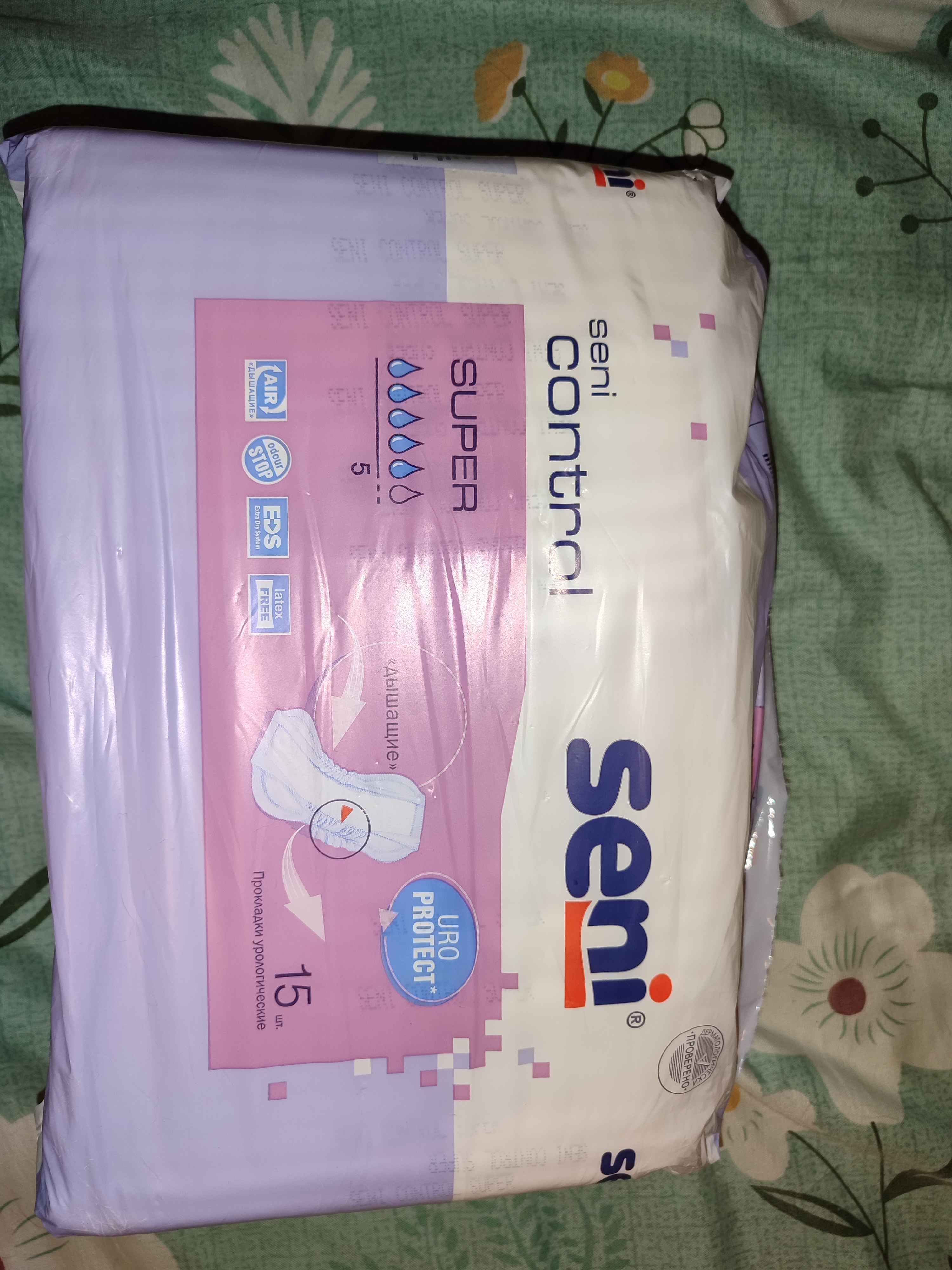 Ayollar prokladkalari Seni Control Uro Protect, 15 dona