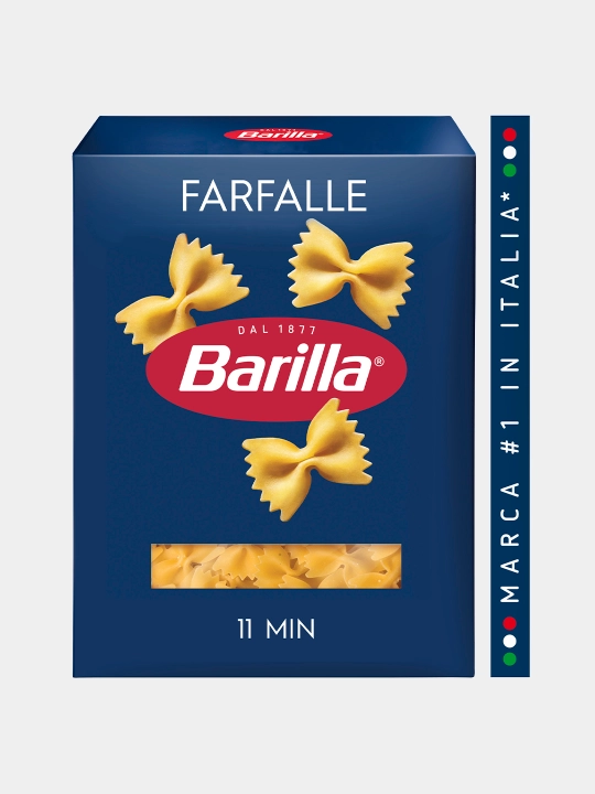 Макаронные изделия Barilla Farfalle n.65 из твёрдых сортов пшеницы, 400 г - 