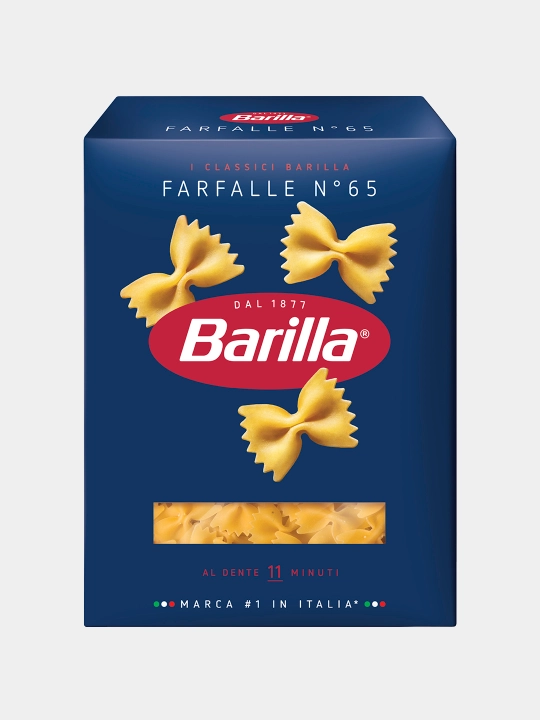 Makaron Barilla Farfalle n.65 qattiq bug'doy, 400 g