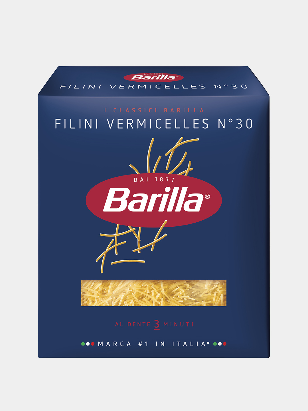 Макароны Barilla Filini Vermicelles № 30, из твёрдых сортов пшеницы, 450 г