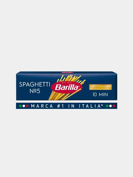 Макаронные изделия Barilla Spaghetti n.5, из твёрдых сортов пшеницы, 450 г - 